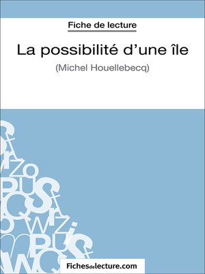 cover image of La possibilité d'une île